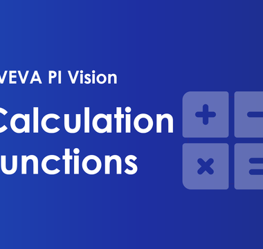 PI Vision Calculations: List of all available functions
